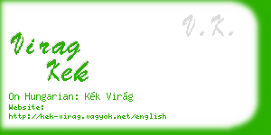 virag kek business card